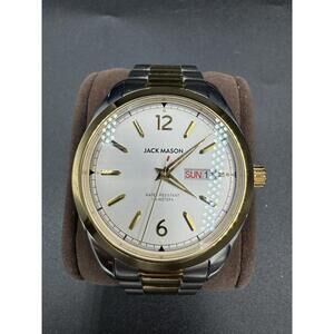 Jack Mason Men's Canton Two Tone Watch Texas Designed Gold Mix JM-H101-006 Great